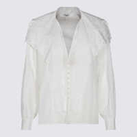 Camasi Chloé White Cotton Shirt Femei