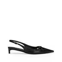 Pantofi cu toc Dolce & Gabbana Black Leather Pumps Femei