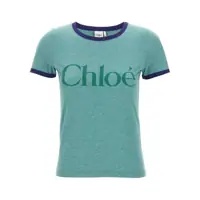 Tricouri Chloé Logo Print T-Shirt Femei