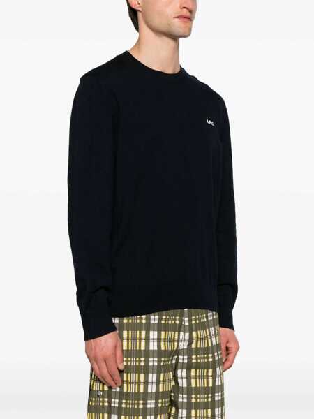 Pulovere A.P.C. A.P.C. Pull Melville BLUE Barbati (BM 18466899) 3