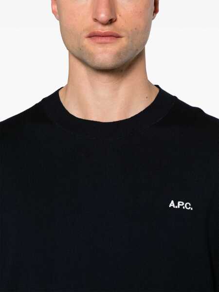 Pulovere A.P.C. A.P.C. Pull Melville BLUE Barbati (BM 18466899) 5