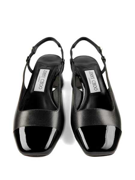 Pantofi cu toc Jimmy Choo Jimmy Choo Elisa Patent Leather Slingback Pumps Black Femei (BM 18468027) 4