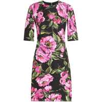 Rochii Dolce & Gabbana Black Cotton Dress Femei