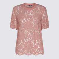 Topuri Dolce & Gabbana Pink Cotton Top Femei