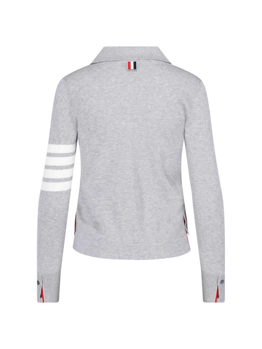 Topuri Thom Browne Thom Browne Top GREY Femei (BM 18468903) 2