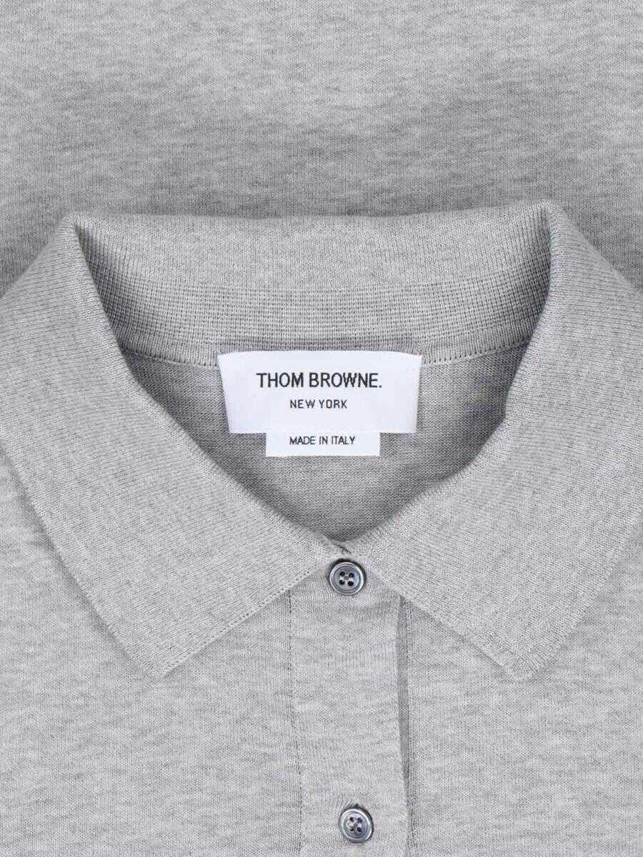 Topuri Thom Browne Thom Browne Top GREY Femei (BM 18468903) 5