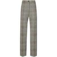 Pantaloni casual Grey Flared Pants With High Waist In Wool And Cashmere Woman Femei