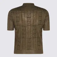 Tricouri Polo pentru Barbati - Tricouri Polo Fendi Fendi Dark Green Cotton Polo Shirt GREEN Barbati (BM 18469221) - B-mall.ro