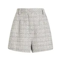 Pantaloni casual Dolce & Gabbana Grey Cotton Shorts Femei