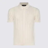 Tricouri Polo Dolce & Gabbana White Cotton Polo Shirt Barbati