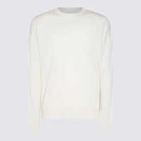 Pulovere Jil Sander White Cotton Knitwear Barbati