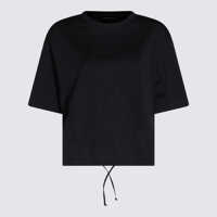 Tricouri Fabiana Filippi Dark Blue Cotton T-Shirt Femei