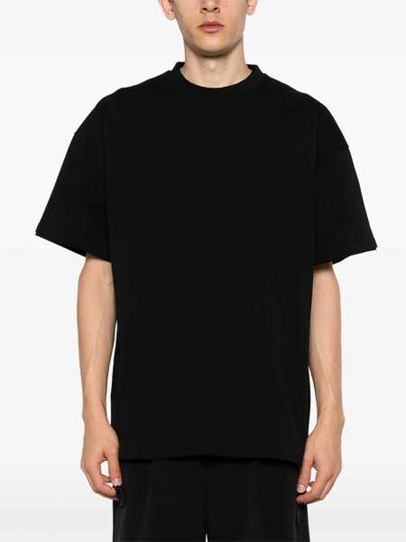 Tricouri Jil Sander Black Double-Layers T-Shirt In Cotton Man Black Barbati (BM 18471582) 3