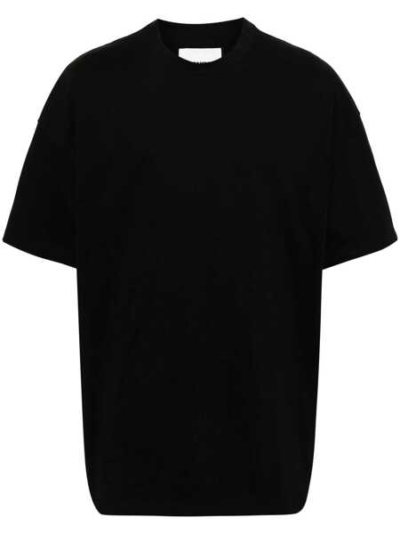 Tricouri Jil Sander Black Double-Layers T-Shirt In Cotton Man Black Barbati (BM 18471582) 1