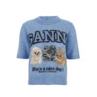 Imbracaminte Dama pagina 614 - Topuri Ganni Ganni T-Shirts And Polos BLUE Femei (BM 18472134) - B-mall.ro