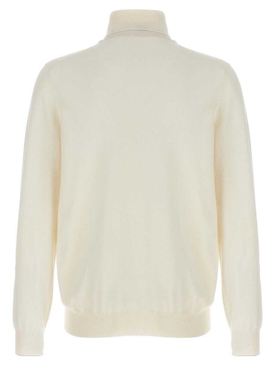 Pulovere Brunello Cucinelli Brunello Cucinelli Cashmere Turtleneck Sweater WHITE Barbati (BM 18472827) 2