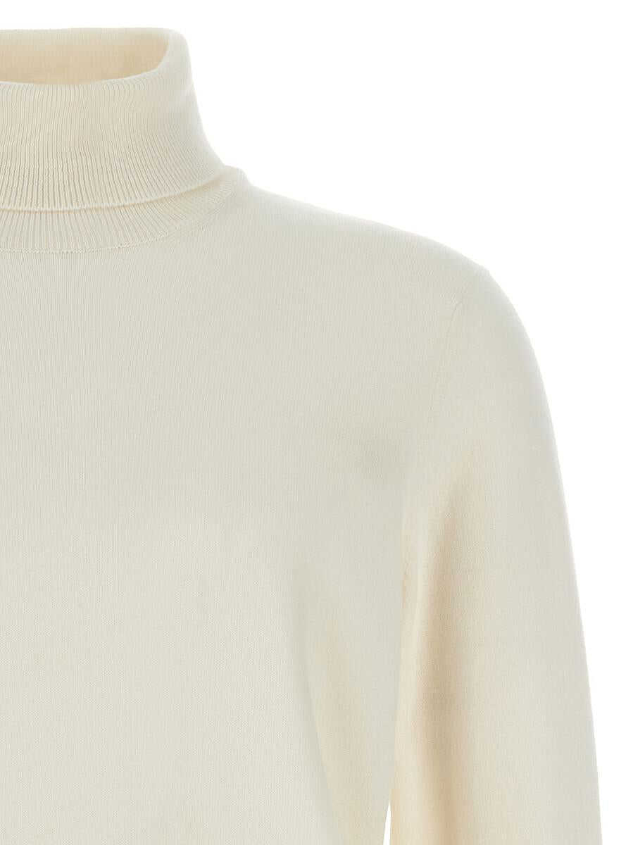 Pulovere Brunello Cucinelli Brunello Cucinelli Cashmere Turtleneck Sweater WHITE Barbati (BM 18472827) 3