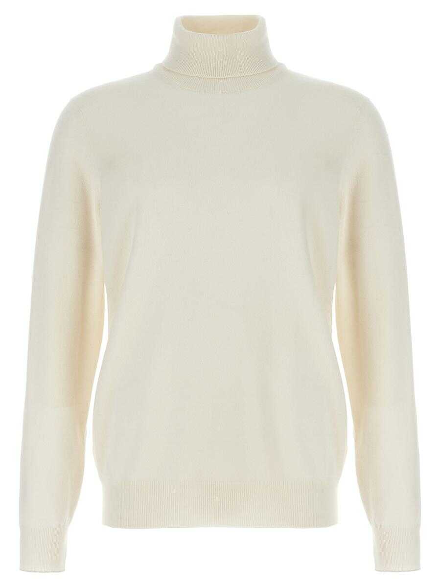 Pulovere Brunello Cucinelli Brunello Cucinelli Cashmere Turtleneck Sweater WHITE Barbati (BM 18472827) 1