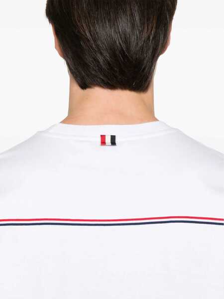 Tricouri Thom Browne Thom Browne Oversized Cotton T-Shirt WHITE Barbati (BM 18473610) 4
