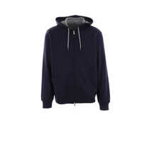 Bluze de trening Brunello Cucinelli Cotton Blend Zipped Hoodie Barbati