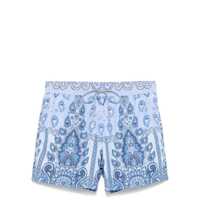Sorturi de baie Etro Swim Shorts With Light Blue Print Barbati