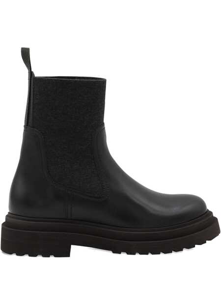 Bocanci Brunello Cucinelli Brunello Cucinelli Precious Loop Detail Ankle Boots Black Femei (BM 18474342) 1