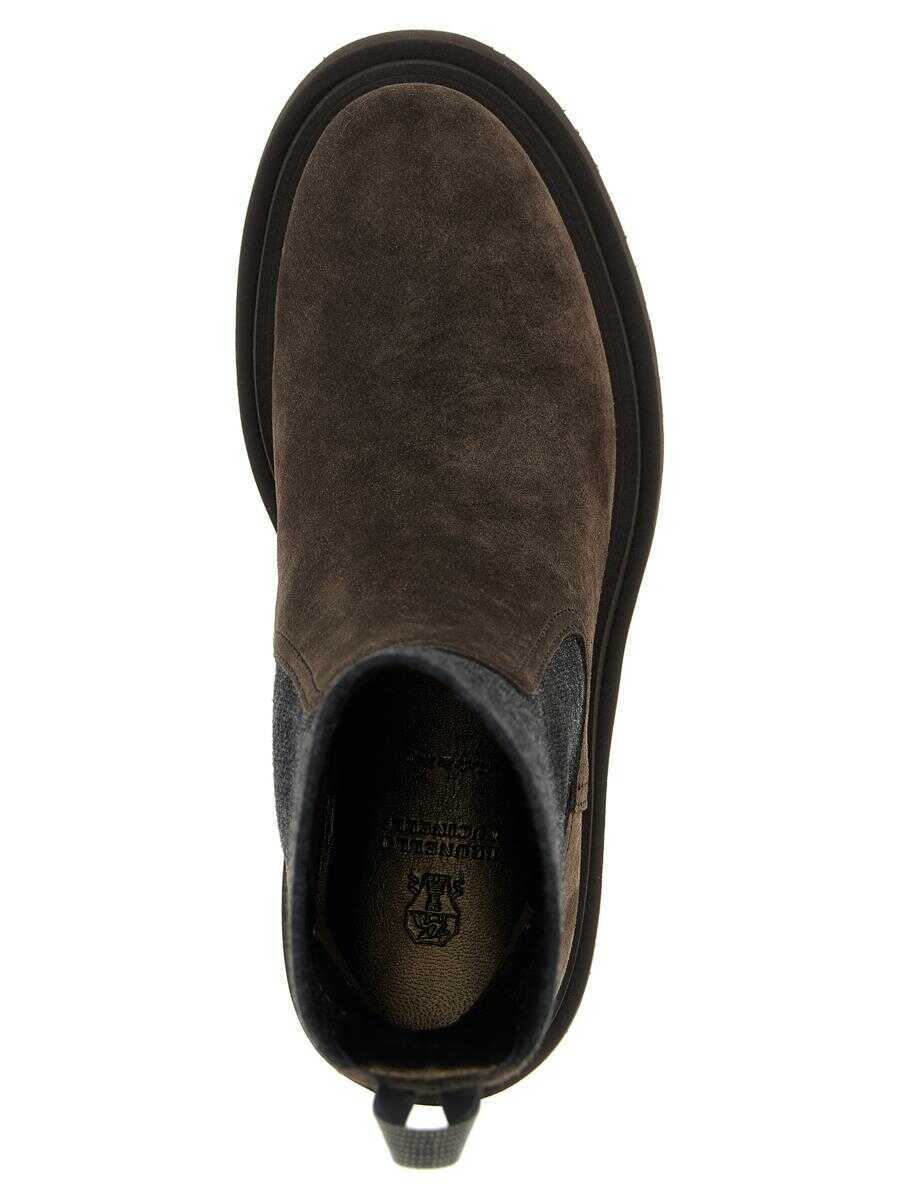 Bocanci Brunello Cucinelli Brunello Cucinelli Monile Ankle Boots BROWN Femei (BM 18474348) 4
