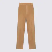 Pantaloni Palm Angels Beige Cotton Pants Barbati