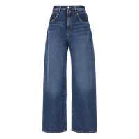Blugi 'Poppy' Blue Jeans With Medium Rise And Logo Patch On The Rear In Denim Woman Femei