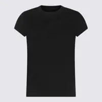 Tricouri Rick Owens Black Cotton T-Shirt Femei
