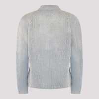 Pulovere Dama - Cardigane Maison Margiela Maison Margiela Light Blue Wool Blend Cardigan BLUE Femei (BM 18476523) - B-mall.ro