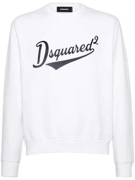Pulovere DSQUARED2 DSQUARED2 Cool Fit Sweatshirt WHITE Barbati (BM 18477048) 1