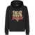 DSQUARED2 Black Hoodie With Drawstring Hood And Maxi Logo Print On The Front In Cotton Man Black
