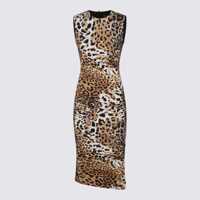 Rochii Roberto Cavalli Multicolor Midi Dress Femei
