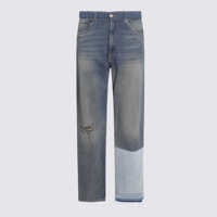 Blugi Mm6 Maison Margiela Grey Blue Cotton Denim Jeans Barbati