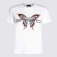 Tricouri Etro White Cotton T-Shirt Femei