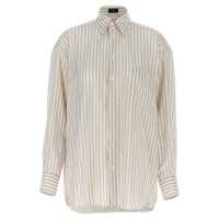 Camasi Etro Logo Embroidery Striped Shirt Femei
