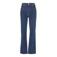 Blugi 'The Ritz Ruler' Blue Flared Jeans With Logo Plaque On The Waist And Logo Embroidery On The Rear In Denim Woman Femei