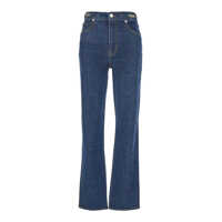 Blugi 'The Ritz Ruler' Blue Flared Jeans With Logo Plaque On The Waist And Logo Embroidery On The Rear In Denim Woman Femei