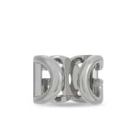 Bijuterii pentru Barbati - Bijuterii Dolce & Gabbana Silver-Tone Chunky Logo Ring In Brass Man GREY Barbati (BM 18478623) - B-mall.ro