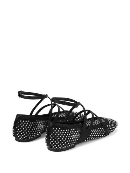 Balerini Jimmy Choo Astoria ballet flats Black Femei (BM 18479508) 3