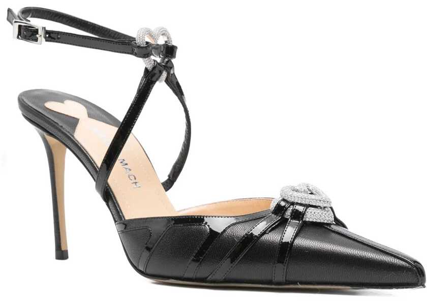 Pantofi cu toc MACH & MACH Double Heart Pumps BLACK Femei (BM 18479587) 2