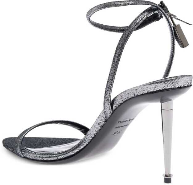 Sandale Tom Ford Padlock Sandals DARK SILVER Femei (BM 18479614) 3