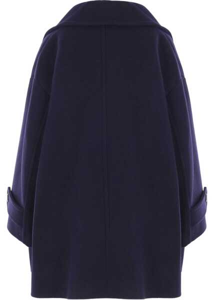 Paltoane Chloe Oversized double breasted wool Coat EVENING BLUE Femei (BM 18479623) 2