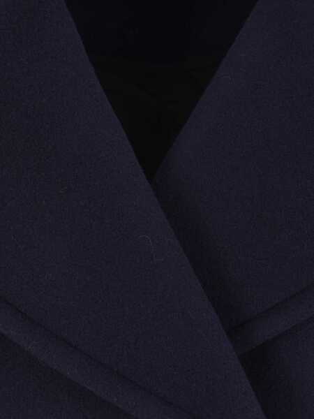 Paltoane Chloe Oversized double breasted wool Coat EVENING BLUE Femei (BM 18479623) 4