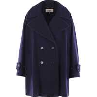 Paltoane Oversized double breasted wool Coat Femei