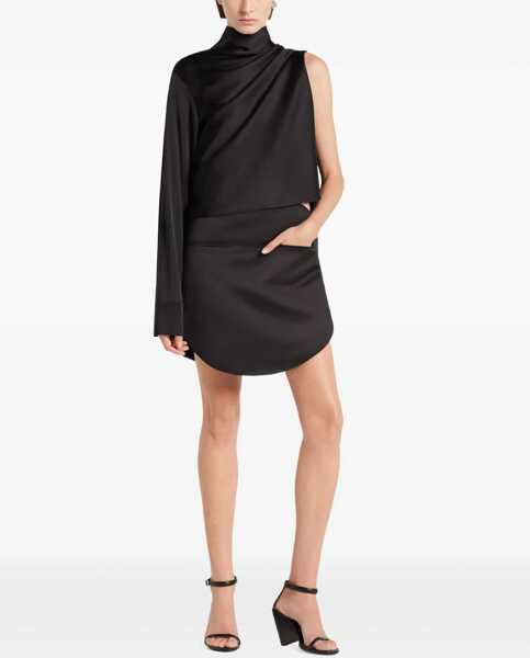 Fuste COURRGES Satin Miniskirt BLACK Femei (BM 18479662) 1