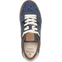 Incaltaminte Fendi pentru Barbati - Sneakers Fendi FF Denim Sneakers STONABISS BLUGHIAC Barbati (BM 18479677) - B-mall.ro