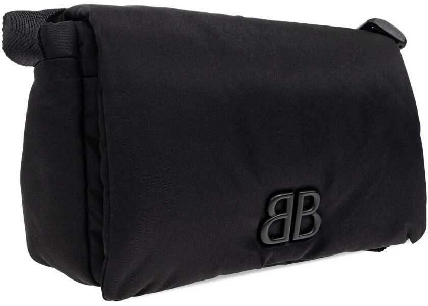 Genti de mana Balenciaga Nylon Monaco Shoulder Bag BLACK Barbati (BM 18479728) 3