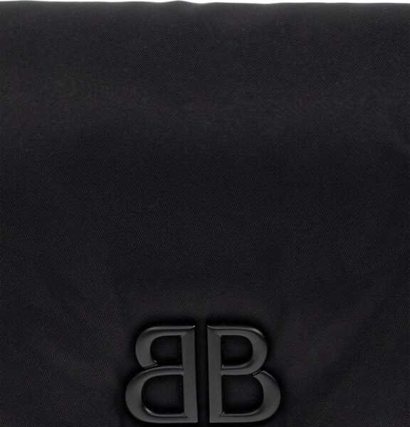Genti de mana Balenciaga Nylon Monaco Shoulder Bag BLACK Barbati (BM 18479728) 4
